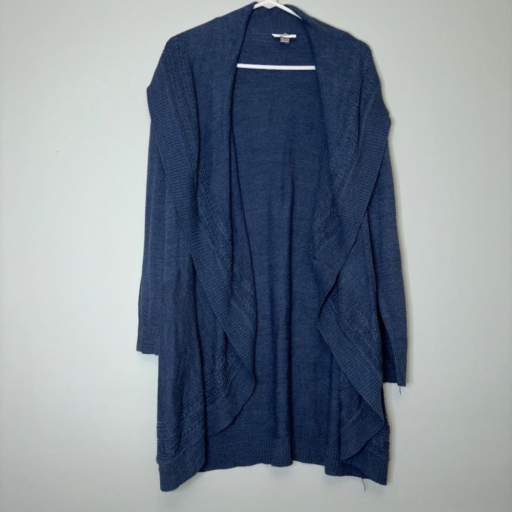 Avenue Navy Blue Open Knit Cardigan Size 18 / 20